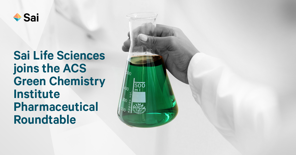 Sai Life Sciences joins the ACS Green Chemistry Institute